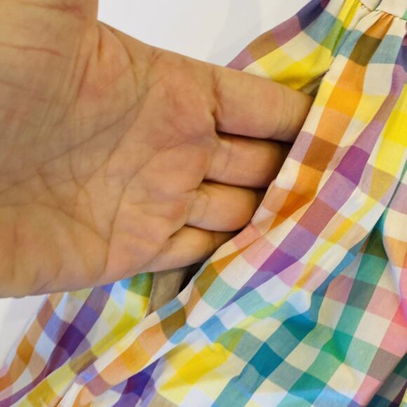 NWT Gabby 14Y Aqua Check Dress - Picture 8 of 8